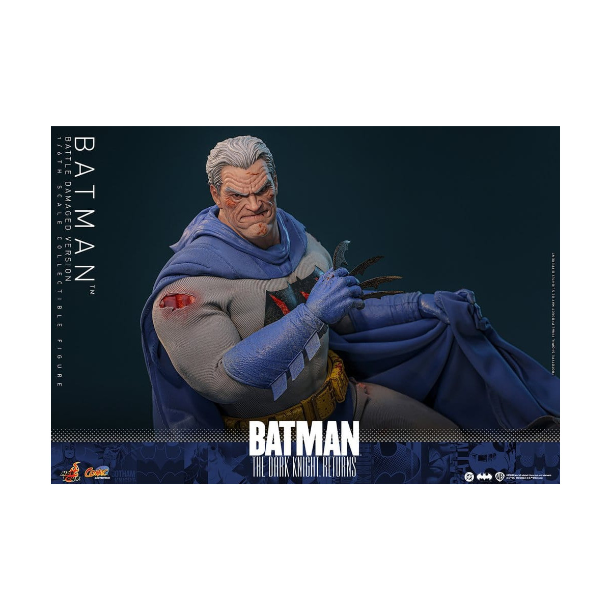 Hot Toys - BATMAN - Batman: The Dark Knight Returns (Battle Damaged Version) Comic Masterpiece 1/6
