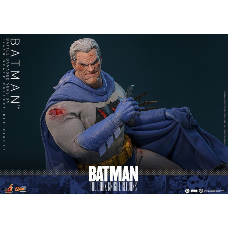Hot Toys - BATMAN - Batman: The Dark Knight Returns (Battle Damaged Version) Comic Masterpiece 1/6