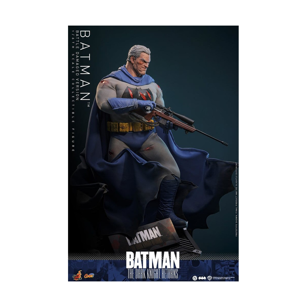 Hot Toys - BATMAN - Batman: The Dark Knight Returns (Battle Damaged Version) Comic Masterpiece 1/6