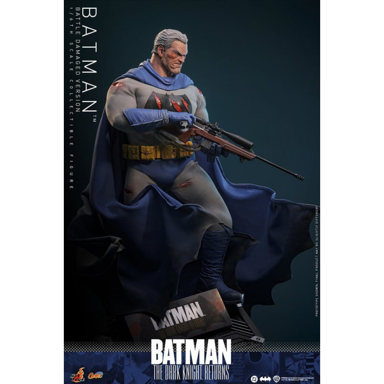 Hot Toys - BATMAN - Batman: The Dark Knight Returns (Battle Damaged Version) Comic Masterpiece 1/6