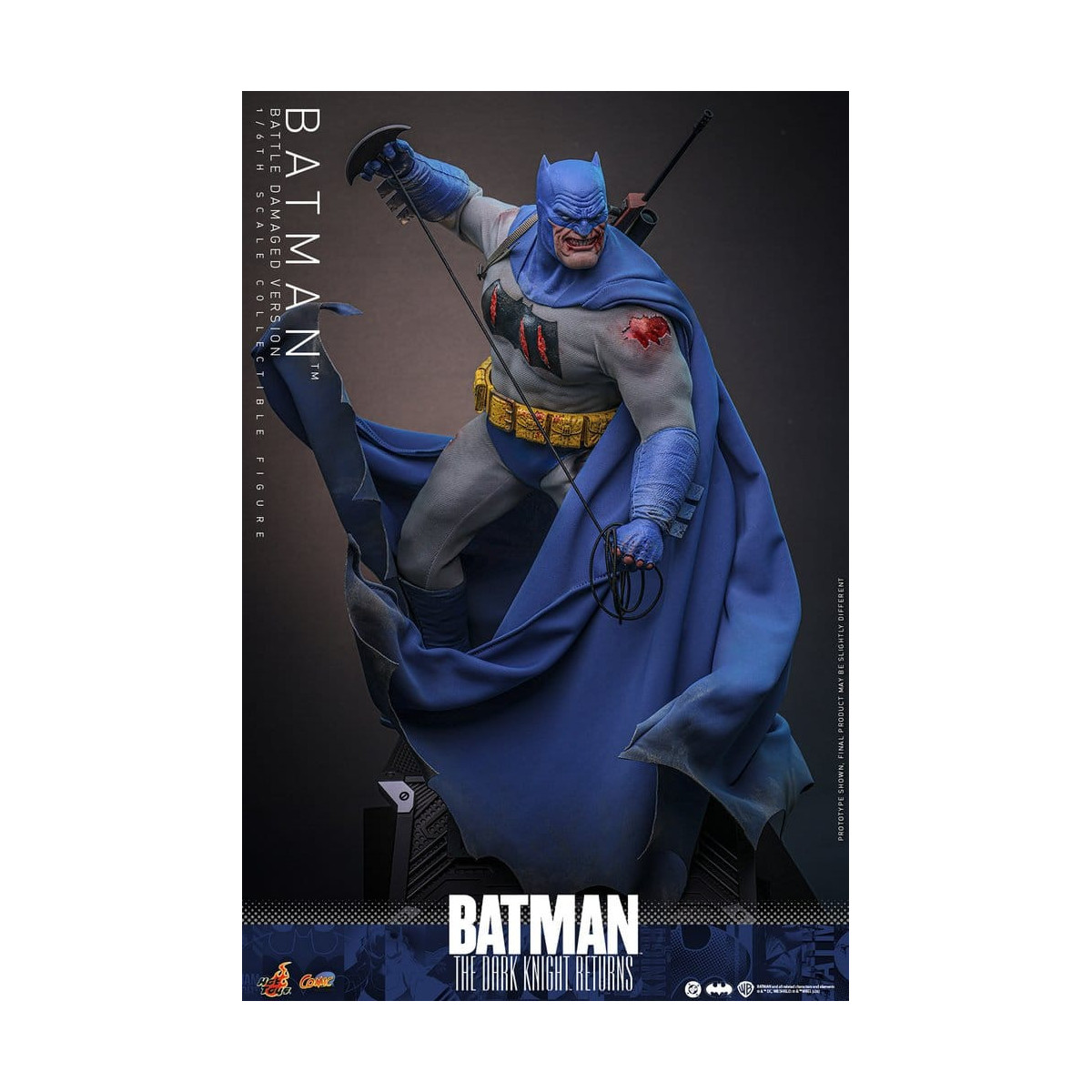 Hot Toys - BATMAN - Batman: The Dark Knight Returns (Battle Damaged Version) Comic Masterpiece 1/6