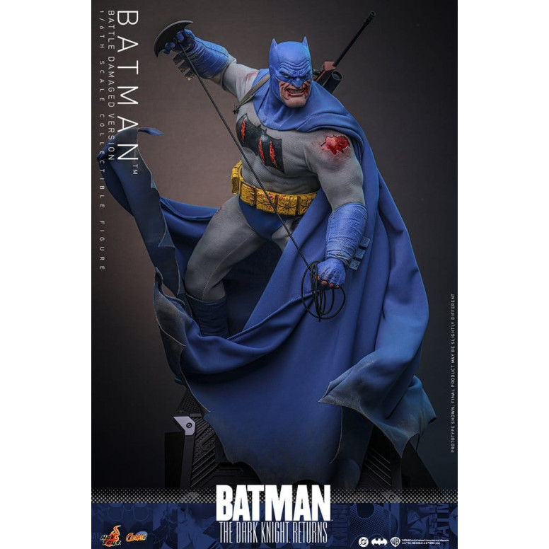 Hot Toys - BATMAN - Batman: The Dark Knight Returns (Battle Damaged Version) Comic Masterpiece 1/6