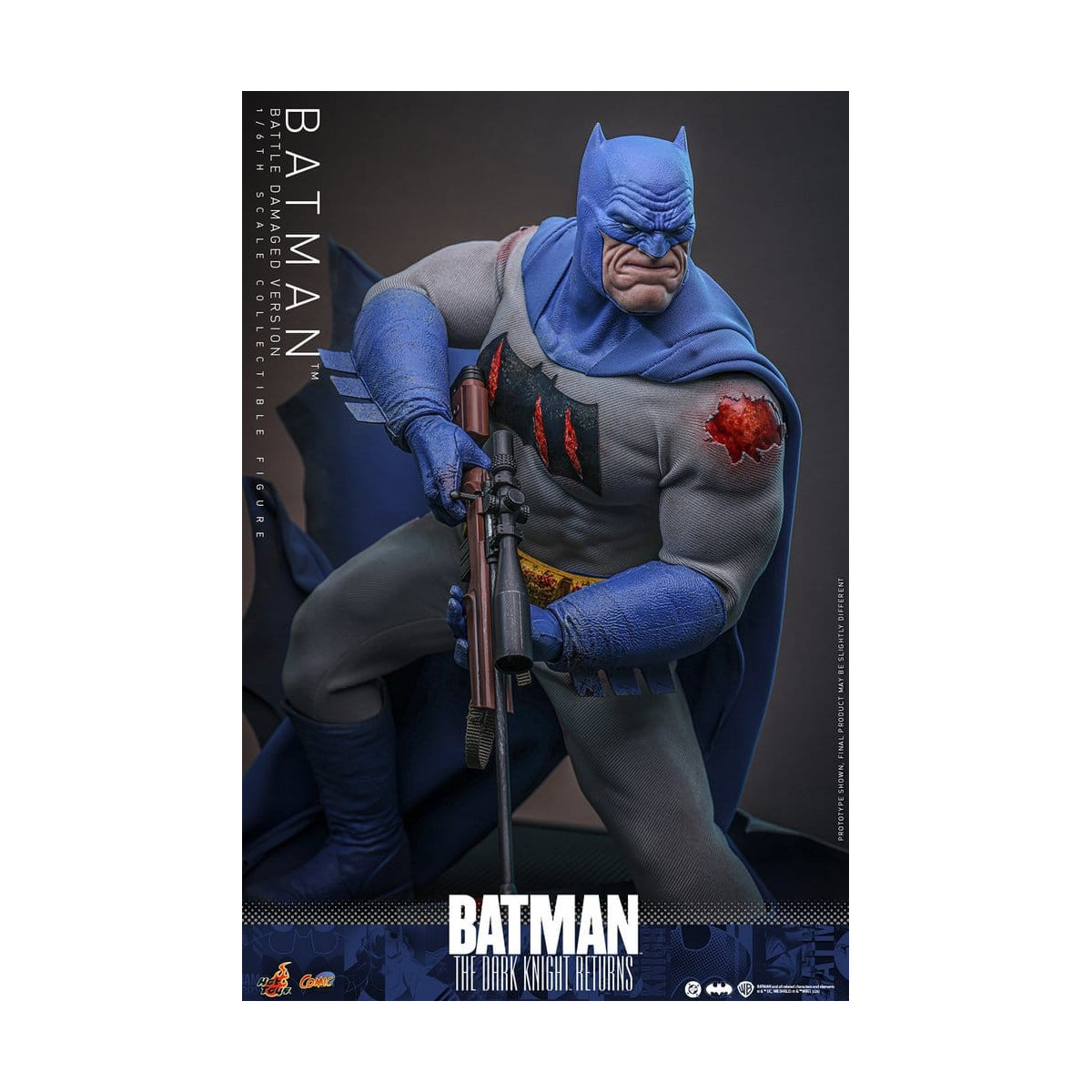 Hot Toys - BATMAN - Batman: The Dark Knight Returns (Battle Damaged Version) Comic Masterpiece 1/6