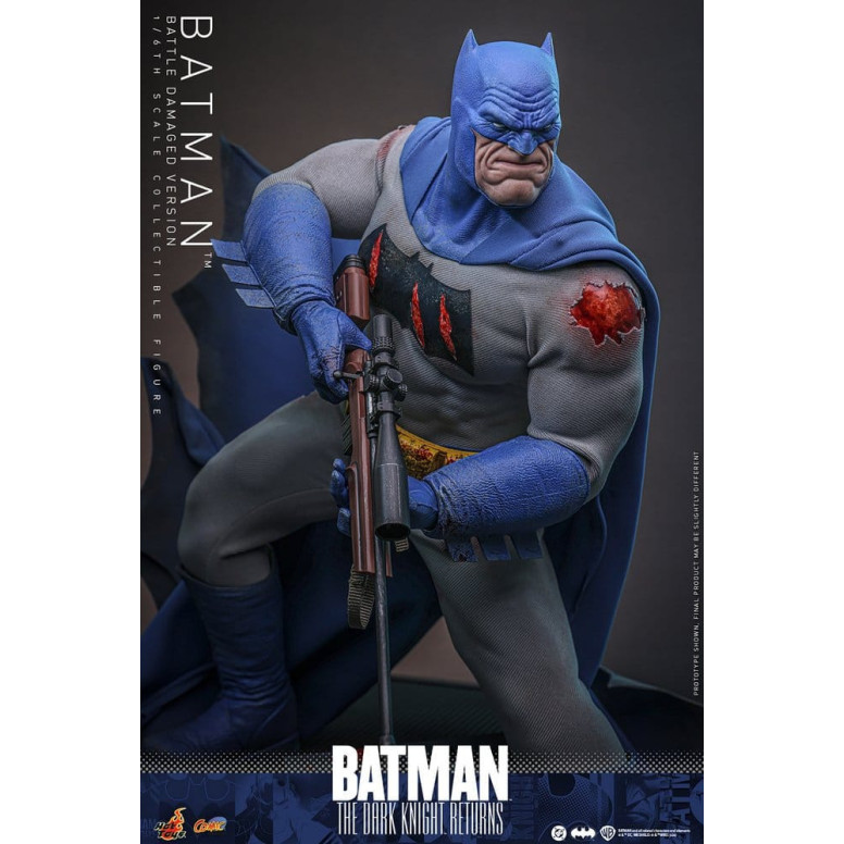 Hot Toys - BATMAN - Batman: The Dark Knight Returns (Battle Damaged Version) Comic Masterpiece 1/6