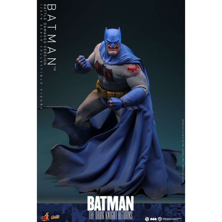 Hot Toys - BATMAN - Batman: The Dark Knight Returns (Battle Damaged Version) Comic Masterpiece 1/6