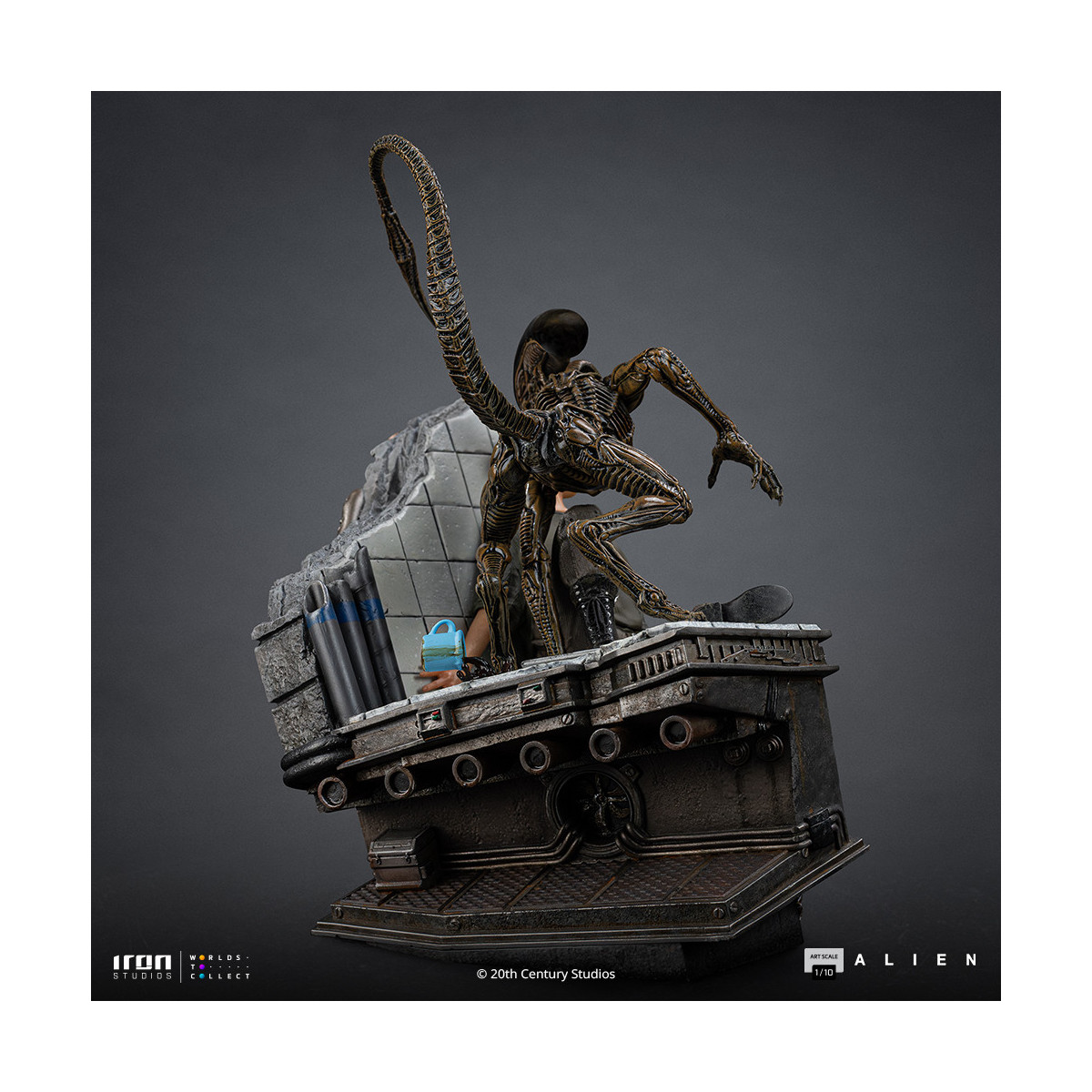 Iron Studios Ellen Ripley and Dog Alien - Art Scale 1/10 - Alien 3