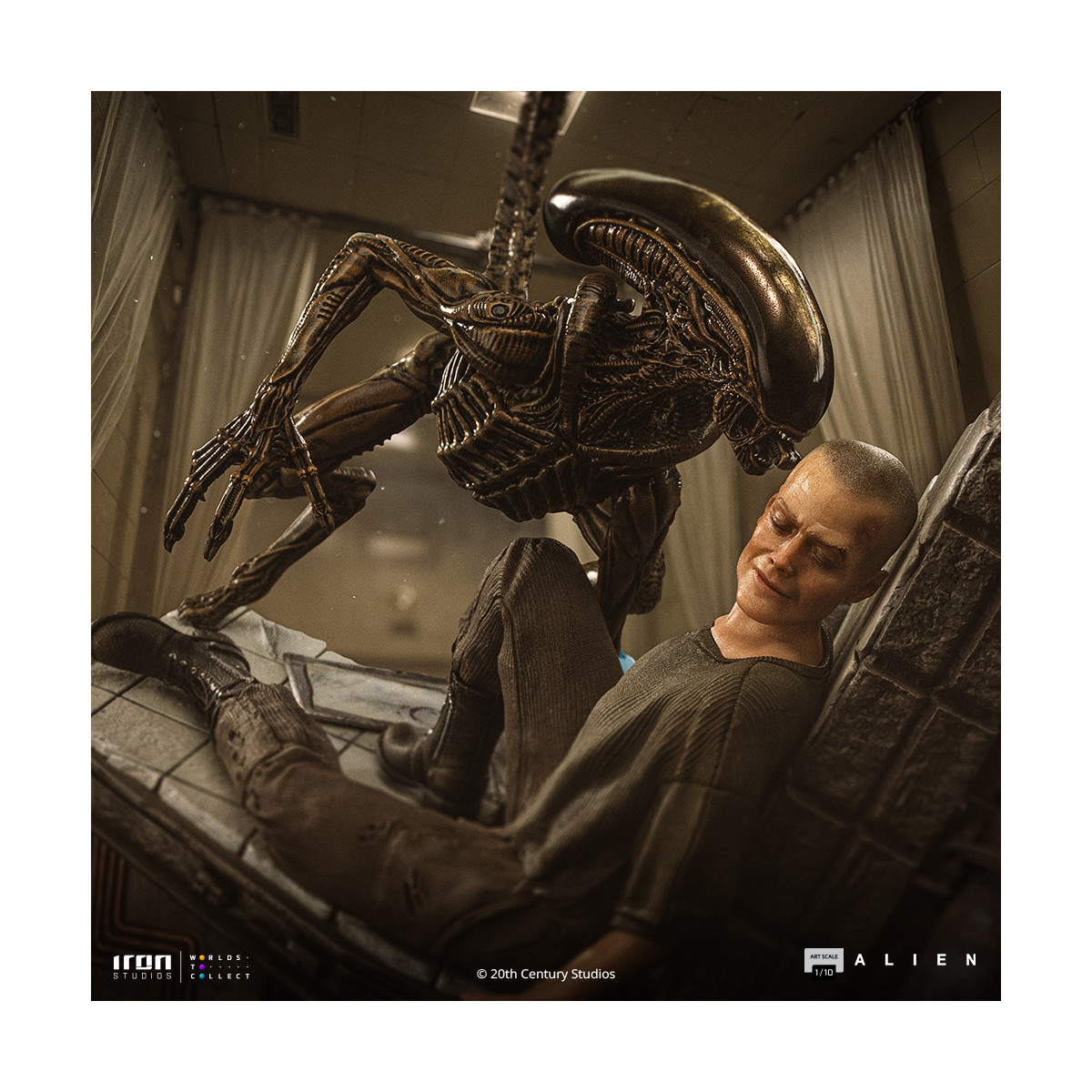 Iron Studios Ellen Ripley and Dog Alien - Art Scale 1/10 - Alien 3