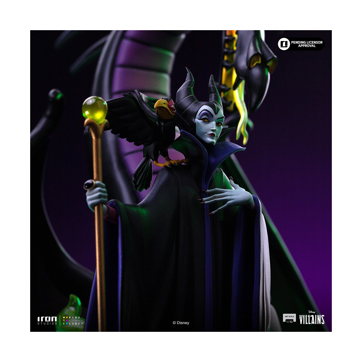 Iron Studios - Disney Villains Maleficent Art Scale 1/10 - Maleficent - Sleeping Beauty