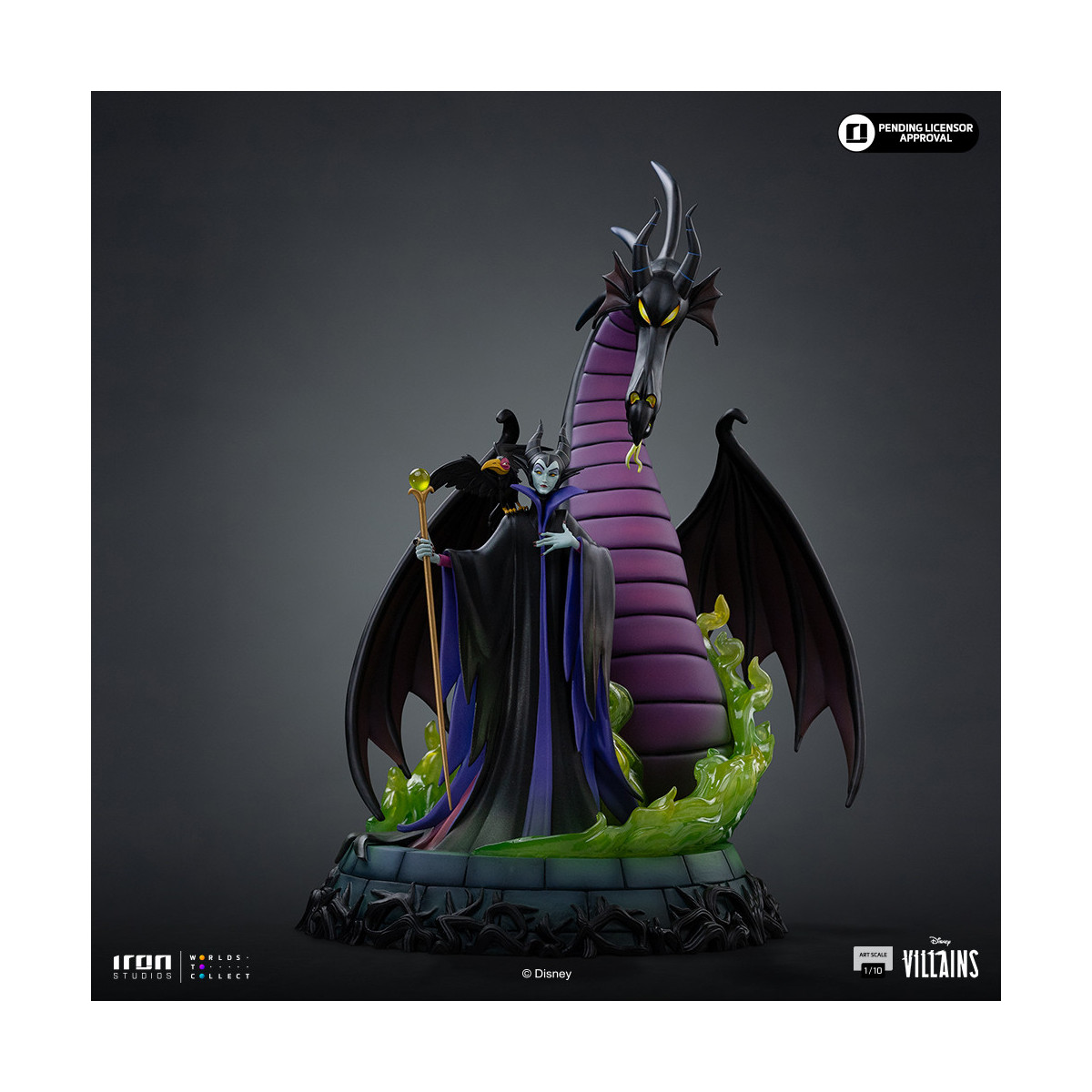 Iron Studios - Disney Villains Maleficent Art Scale 1/10 - Maleficent - Sleeping Beauty
