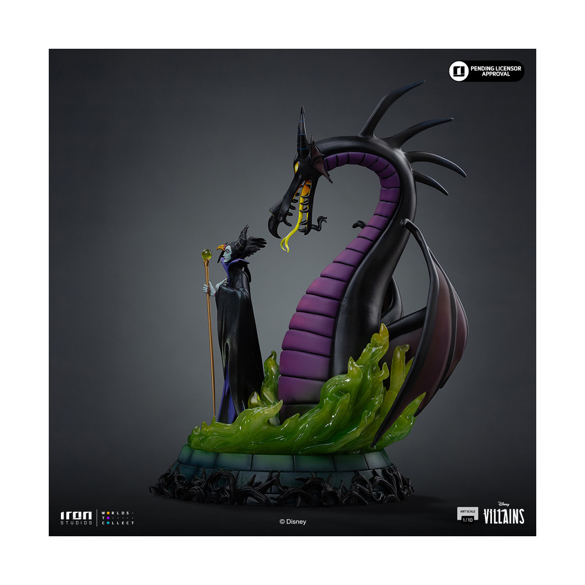 Iron Studios - Disney Villains Maleficent Art Scale 1/10 - Maleficent - Sleeping Beauty