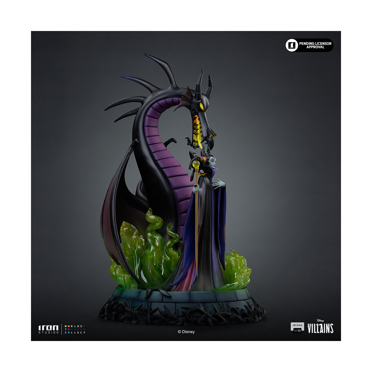 Iron Studios - Disney Villains Maleficent Art Scale 1/10 - Maleficent - Sleeping Beauty