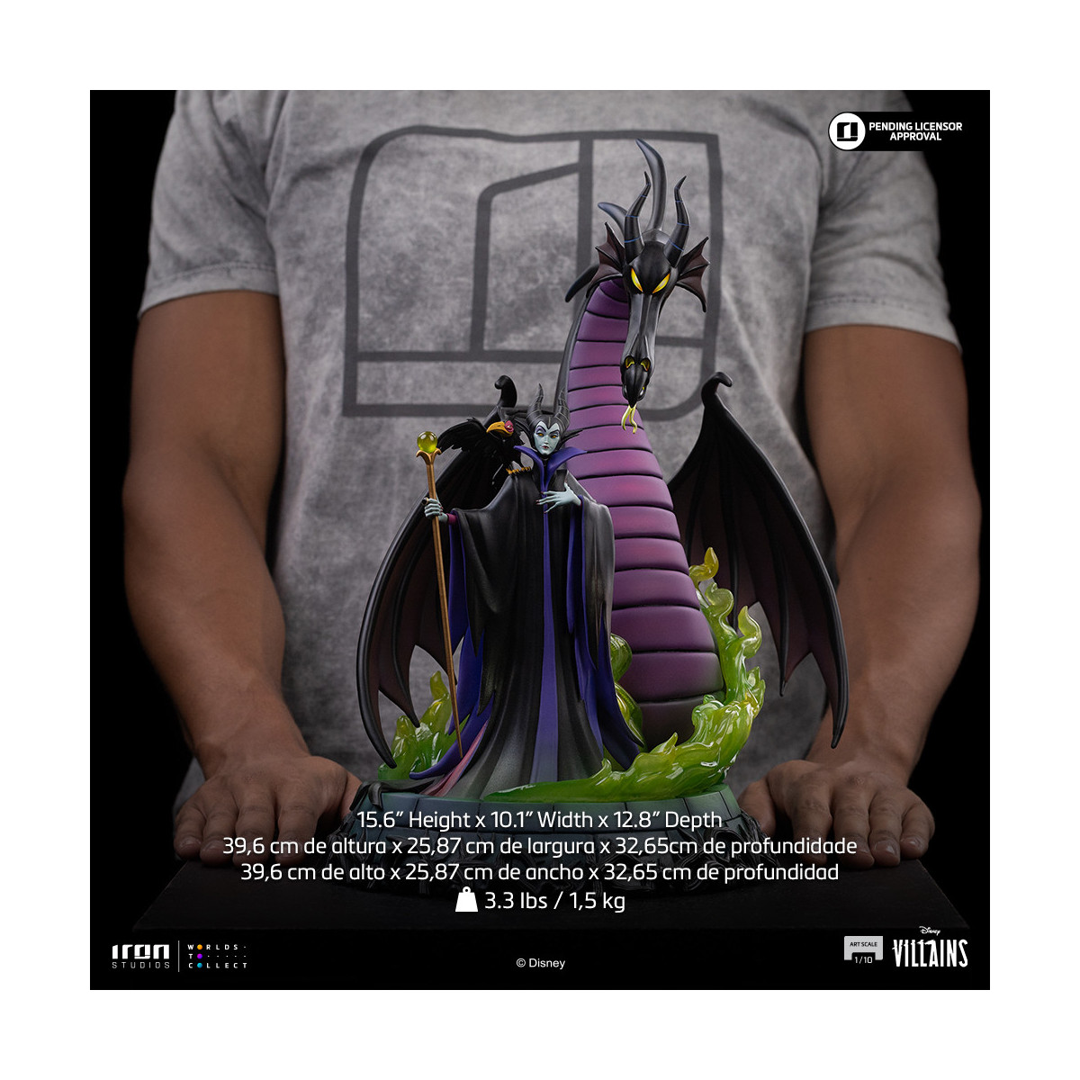 Iron Studios - Disney Villains Maleficent Art Scale 1/10 - Maleficent - Sleeping Beauty