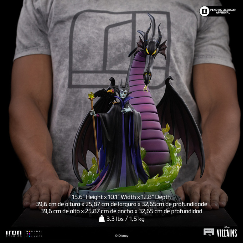 Iron Studios - Disney Villains Maleficent Art Scale 1/10 - Maleficent - Sleeping Beauty
