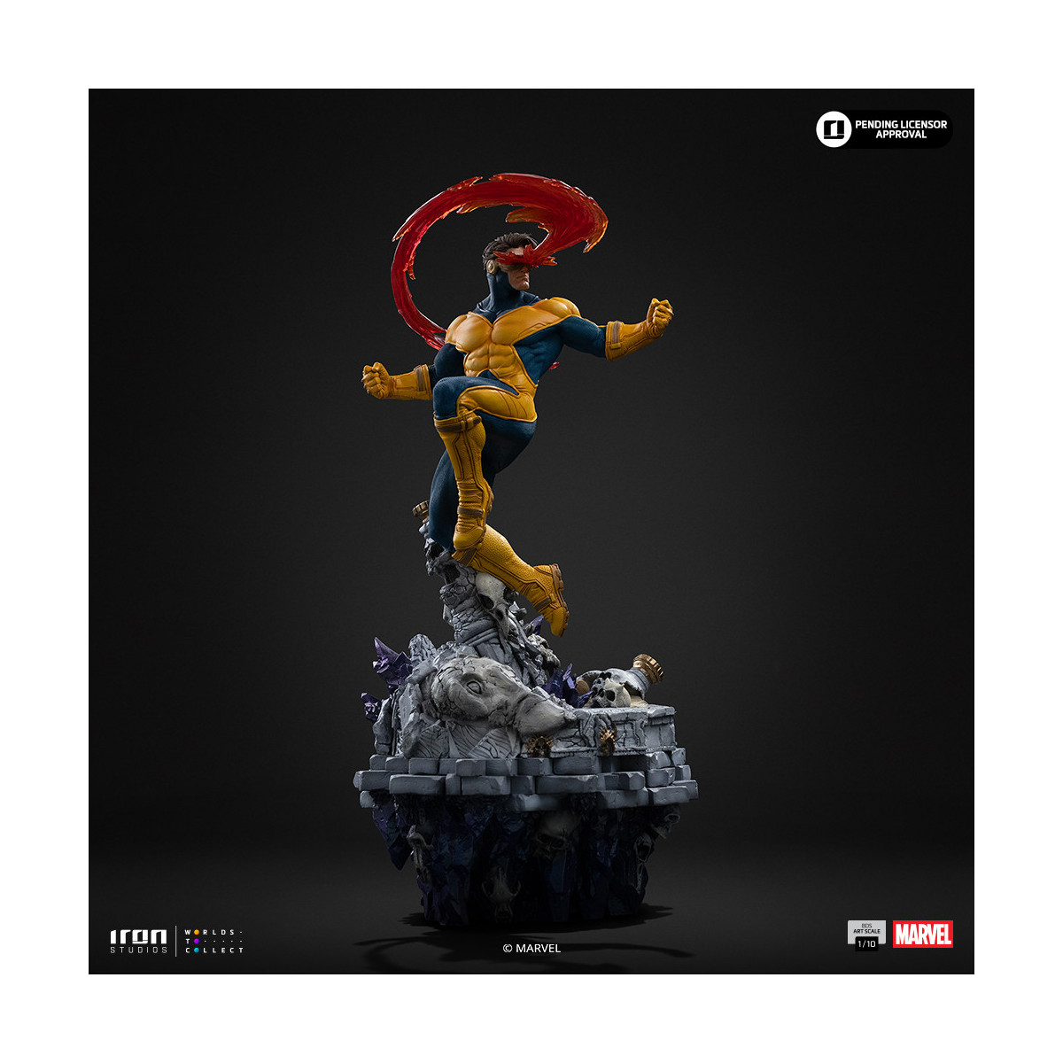 Iron Studios Marvel - Cyclop Deluxe Art Scale 1/10 - Infinity Gauntlet Diorama