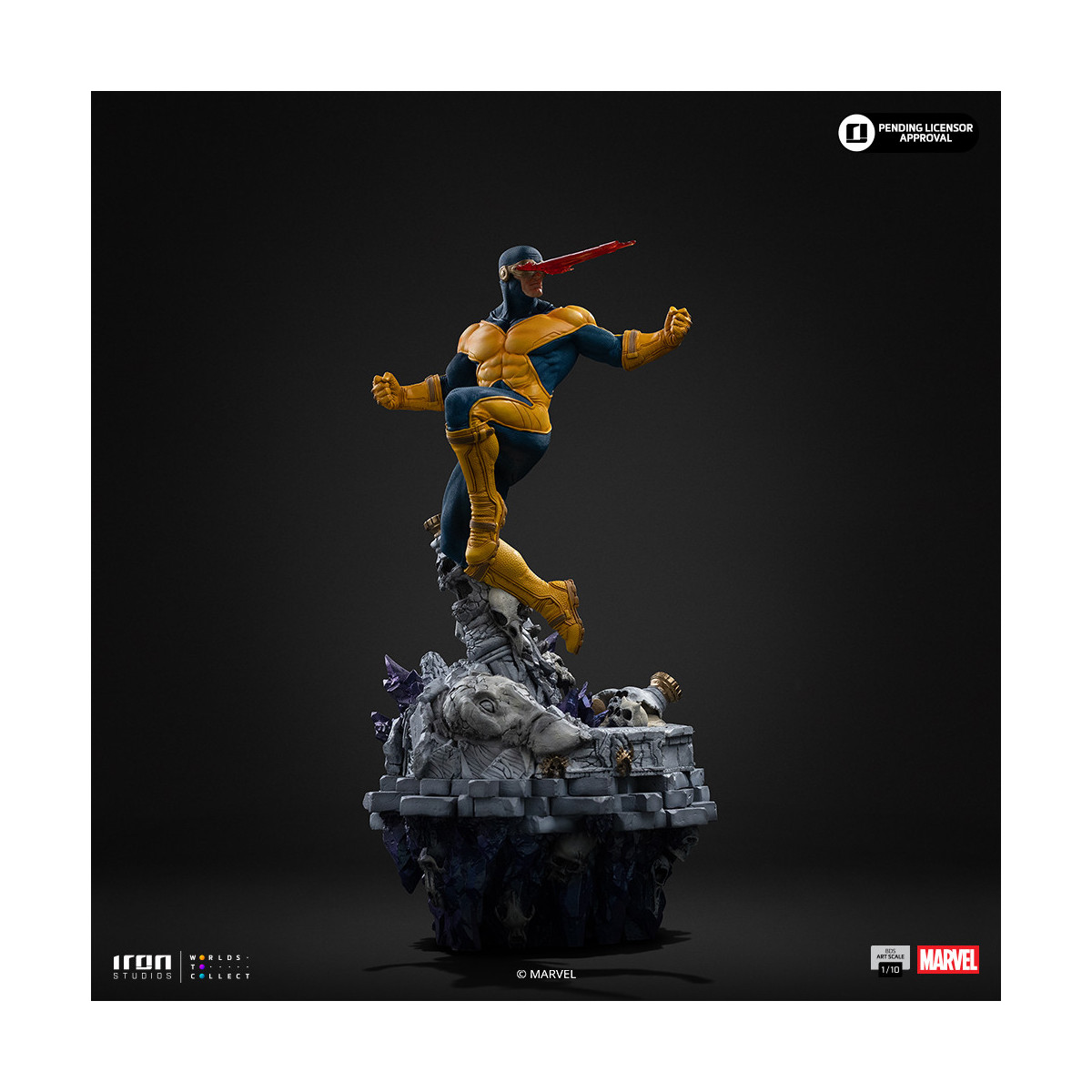 Iron Studios Marvel - Cyclop Deluxe Art Scale 1/10 - Infinity Gauntlet Diorama