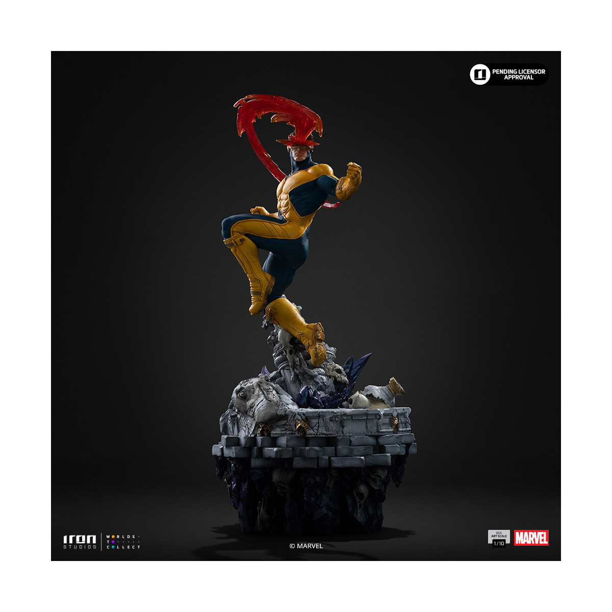 Iron Studios Marvel - Cyclop Deluxe Art Scale 1/10 - Infinity Gauntlet Diorama