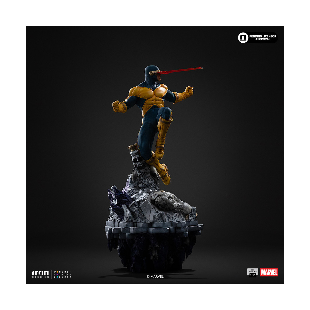 Iron Studios Marvel - Cyclop Deluxe Art Scale 1/10 - Infinity Gauntlet Diorama
