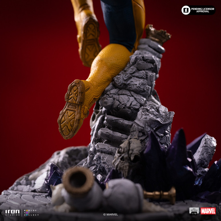 Iron Studios Marvel - Cyclop Deluxe Art Scale 1/10 - Infinity Gauntlet Diorama