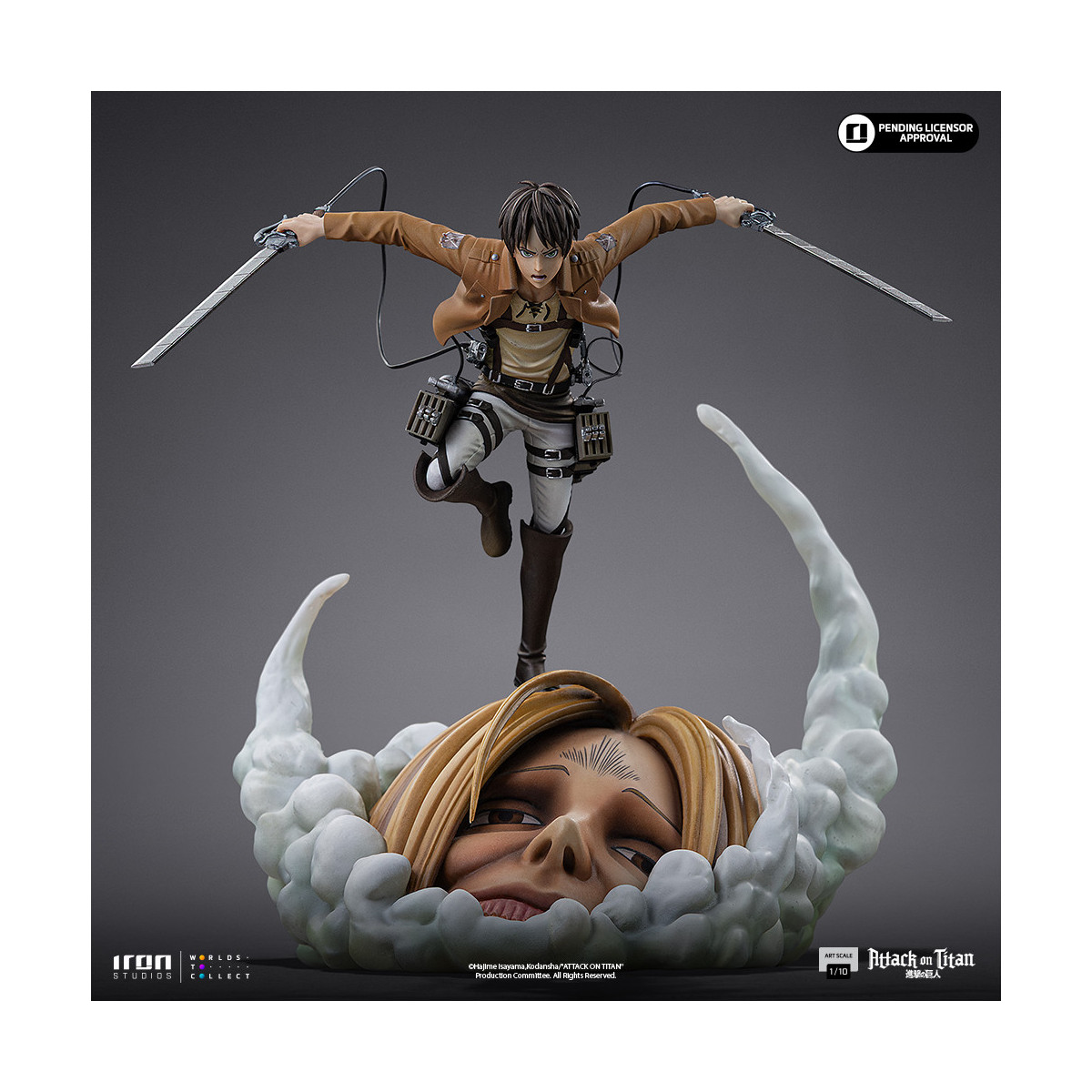 Iron Studios - Attack on Titan - Eren Yeager Art Scale 1/10 - theAttack on Titan