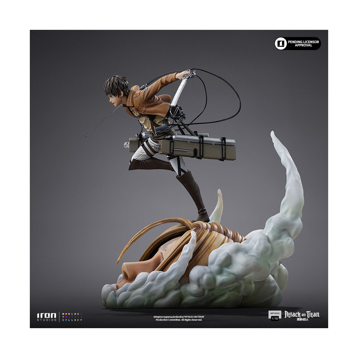 Iron Studios - Attack on Titan - Eren Yeager Art Scale 1/10 - theAttack on Titan