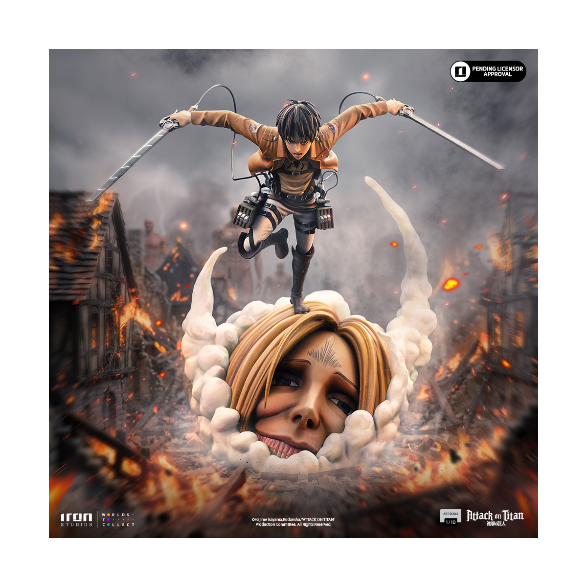 Iron Studios - Attack on Titan - Eren Yeager Art Scale 1/10 - theAttack on Titan