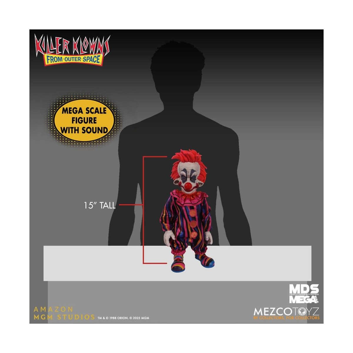Mezco - Les Clowns tueurs venus d'ailleurs - Mega Scale RUDY - Mega Designer Series Killer Klowns from Outer Space