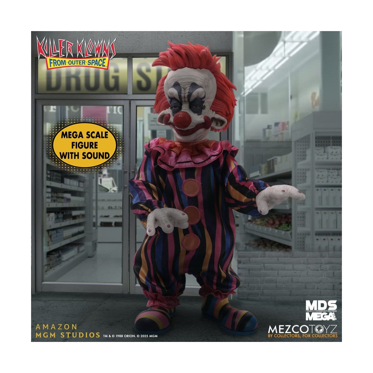 Mezco - Les Clowns tueurs venus d'ailleurs - Mega Scale RUDY - Mega Designer Series Killer Klowns from Outer Space