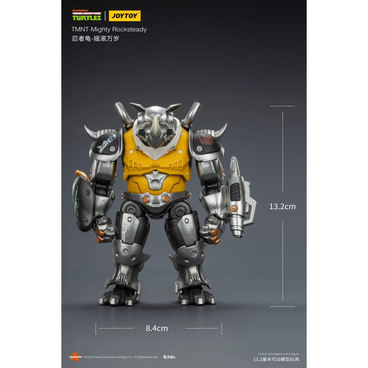 JoyToy TMNT - Mighty Rocksteady - Teenage Mutant Ninja Turtles 1/18