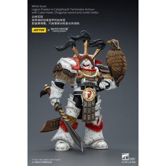 JoyToy - White Scars - Legion Praetor in Cataphractii The Terminator Armour with Cyber Hawk, Chogorian sword and combi-melta 1/1