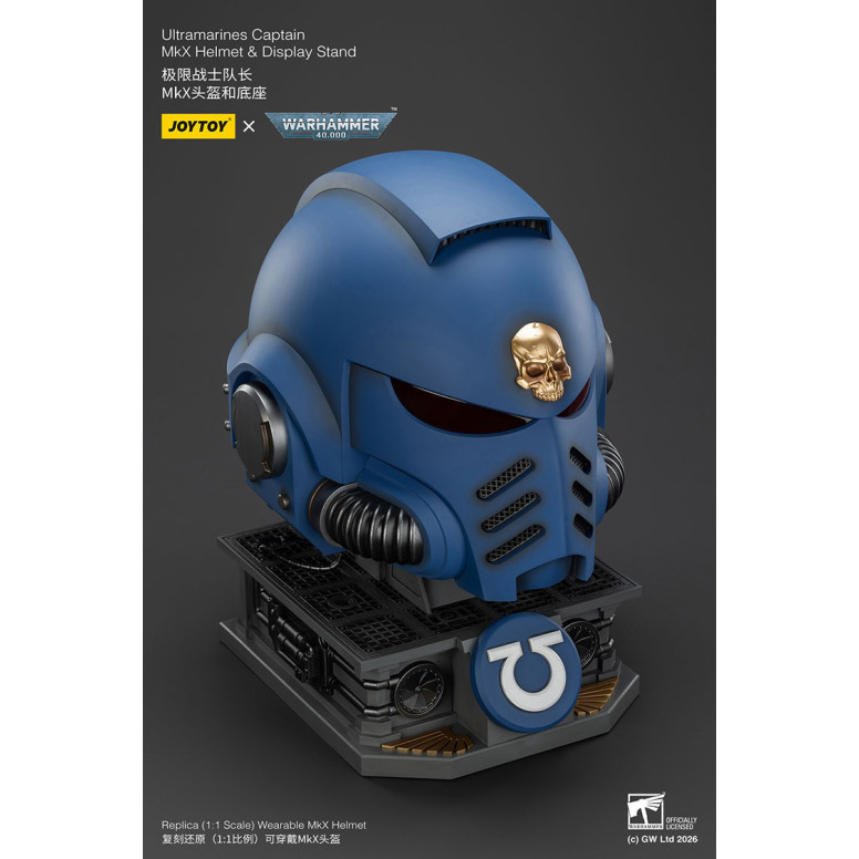 JoyToy - Ultramarines Captain MkX Helmet & Display Stand 1/1