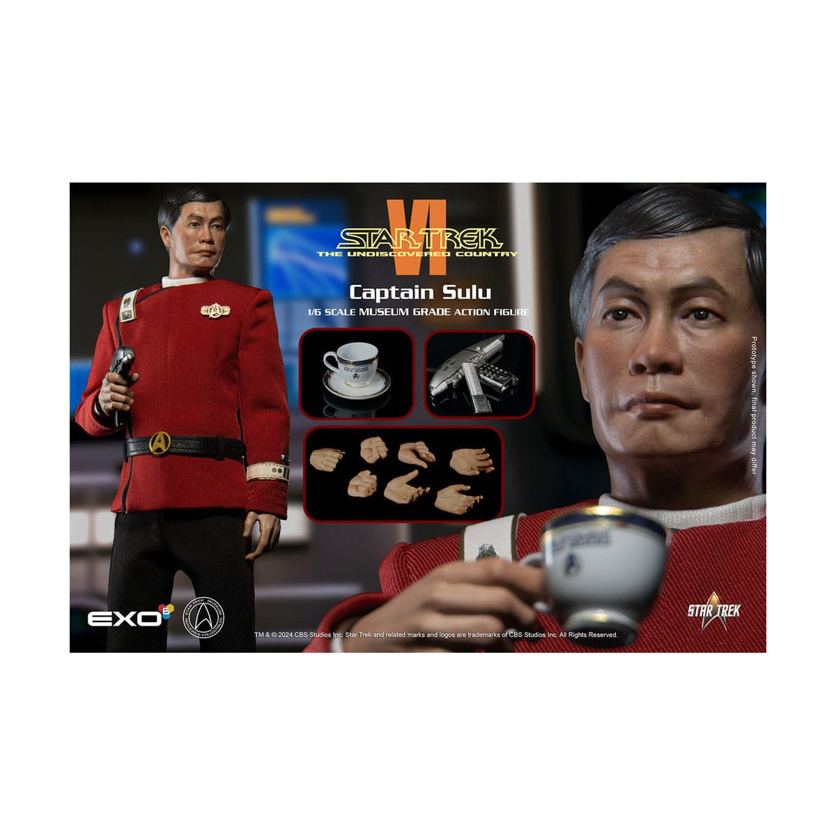 EXO-6 - Star Trek 6: Uncharted Territories 1/6 Captain Hikaru Sulu action figure