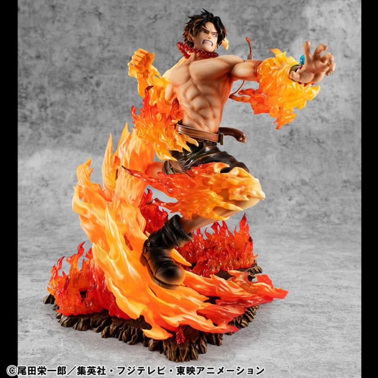 Megahouse One Piece Portrait Of Pirates - P.O.P. NEO-MAXIMUM Portgas D. Ace 15th Anniversary Super Limited Reprint Ver.