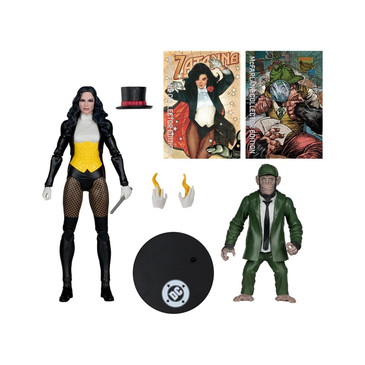 Mc Farlane - DC Multiverse - Zatanna with Detective Chimp Collector Edition 1/12