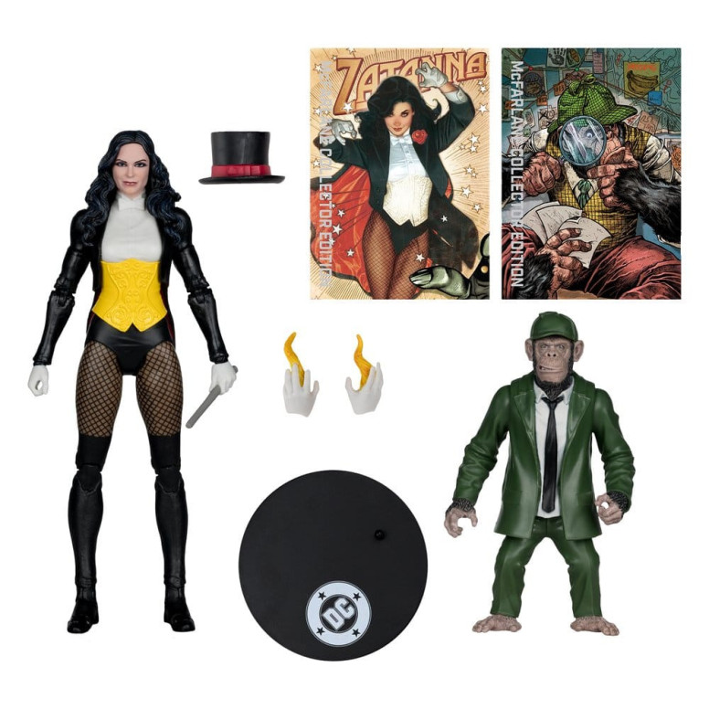 Mc Farlane - DC Multiverse - Zatanna with Detective Chimp Collector Edition 1/12