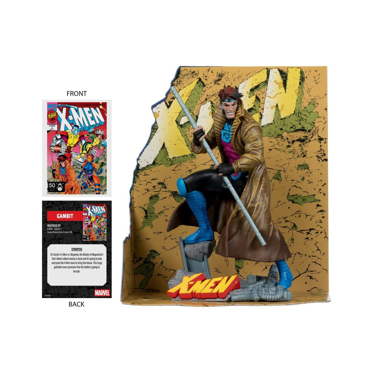 Mc Farlane - Marvel Collection Gambit (X-Men 1) 1/10