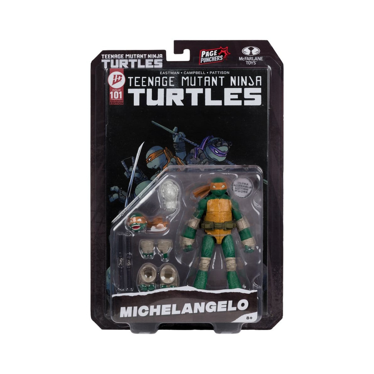 Mc Farlane TMNT - Page Punchers - Michelangelo - Teenage Mutant Ninja Turtles