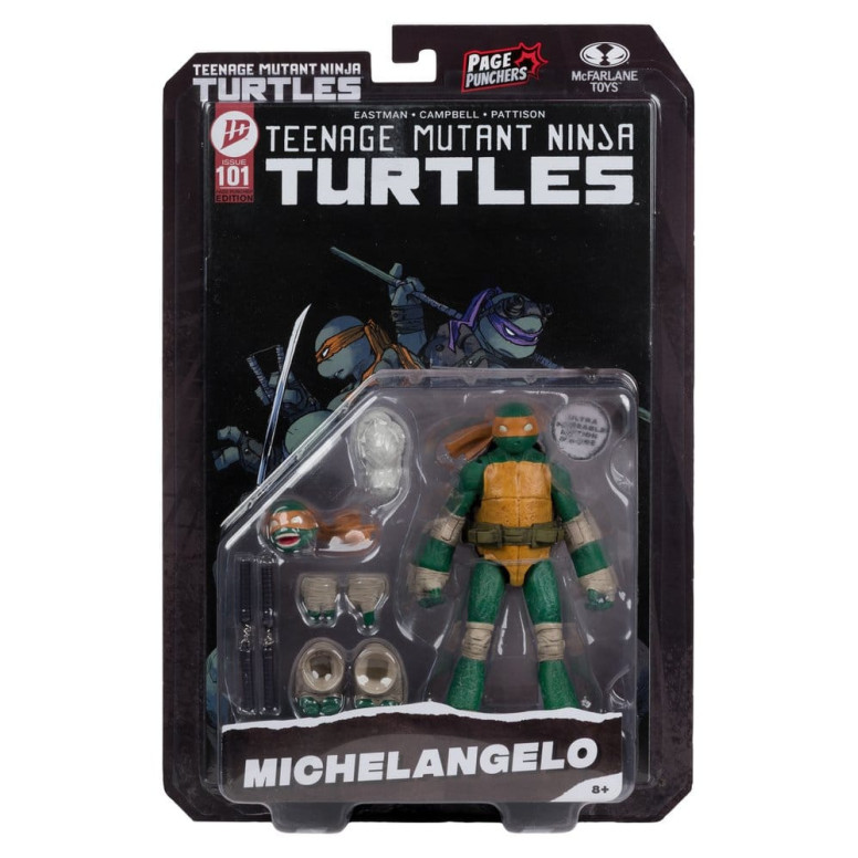 Mc Farlane TMNT - Page Punchers - Michelangelo - Teenage Mutant Ninja Turtles