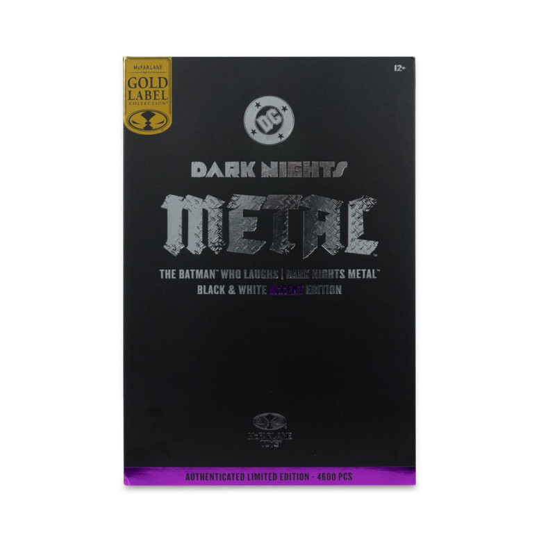 Mc Farlane DC Multiverse - Dark Nights: Metal - The Batman Who Laughs (B&W with accent) Gold Label