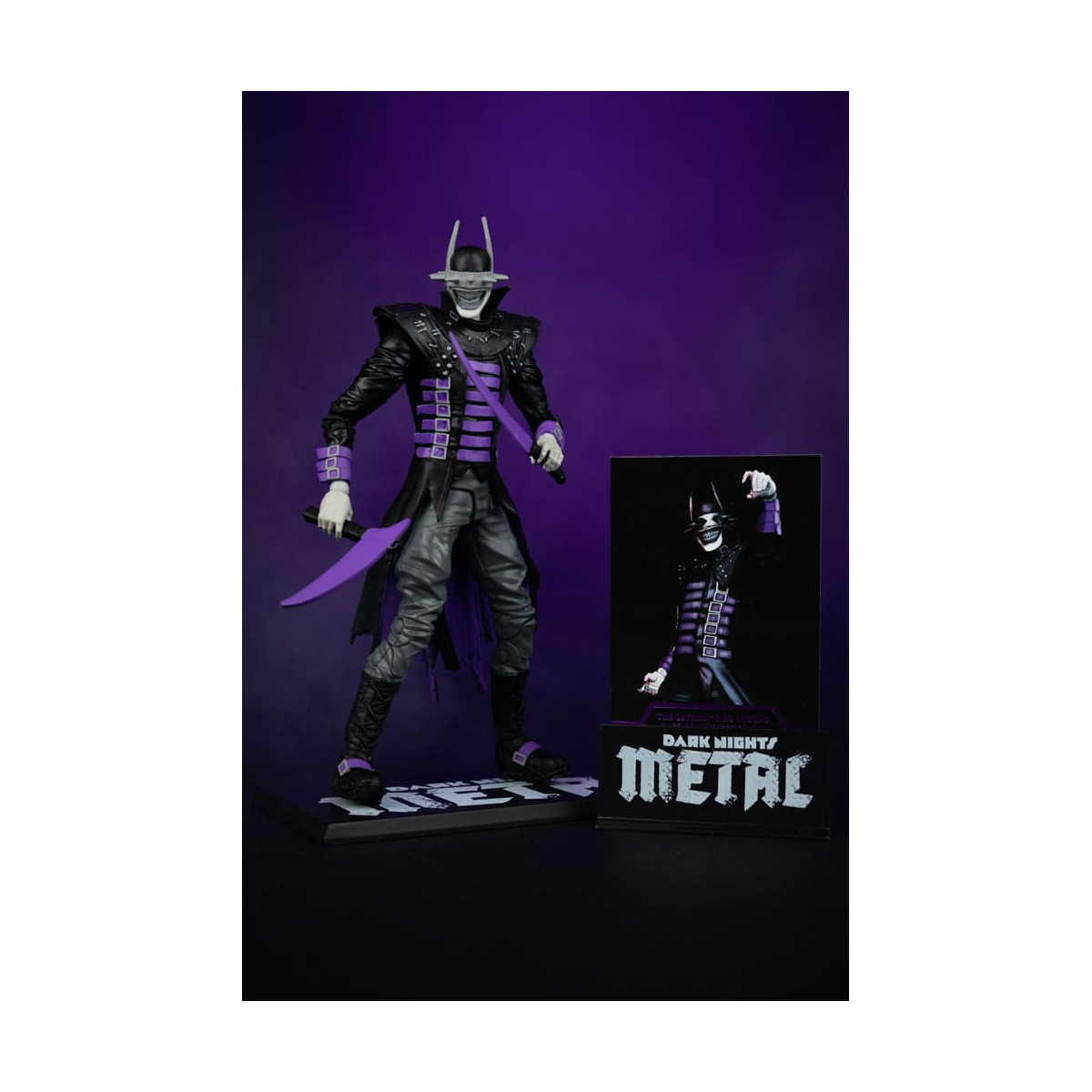 Mc Farlane DC Multiverse - Dark Nights: Metal - The Batman Who Laughs (B&W with accent) Gold Label