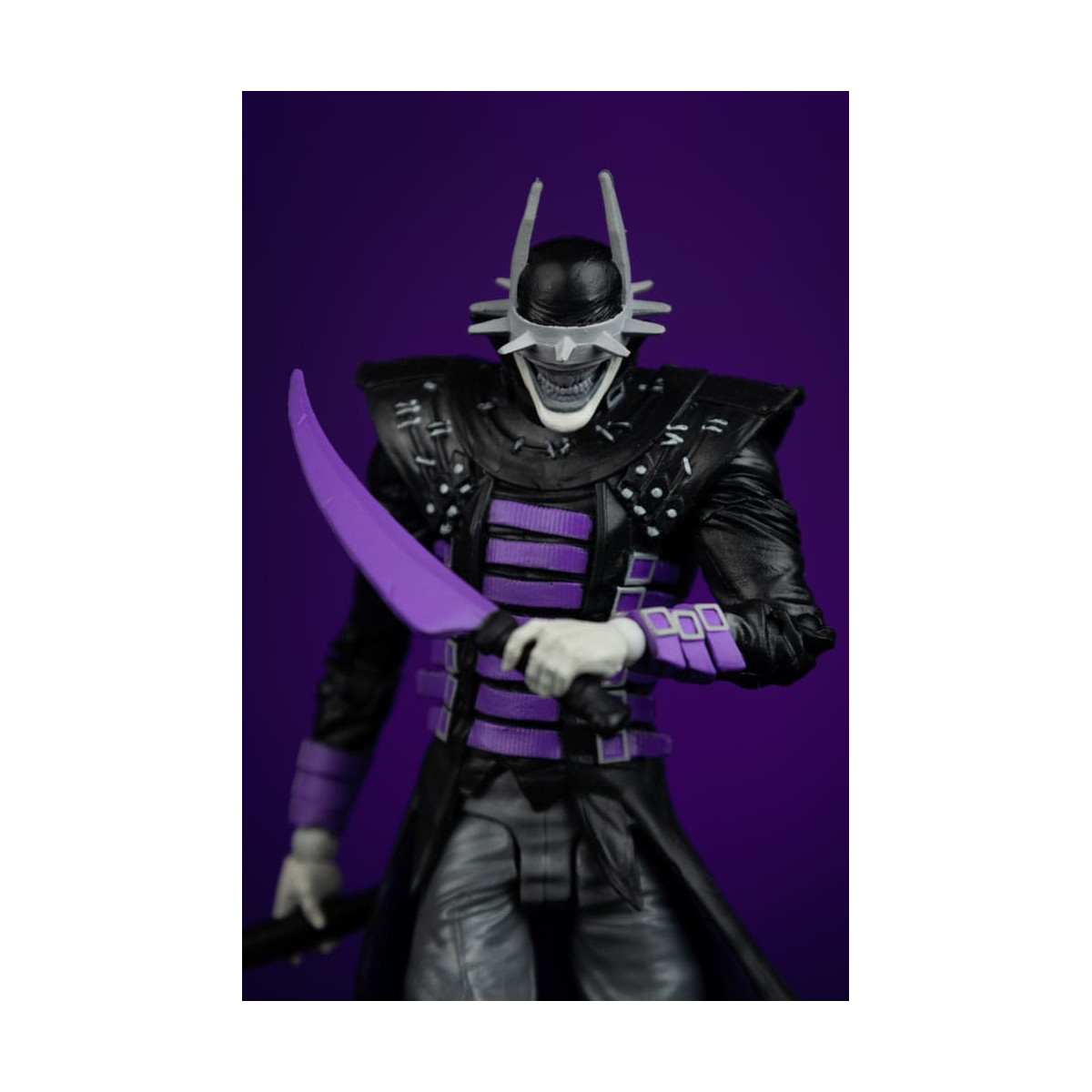 Mc Farlane DC Multiverse - Dark Nights: Metal - The Batman Who Laughs (B&W with accent) Gold Label