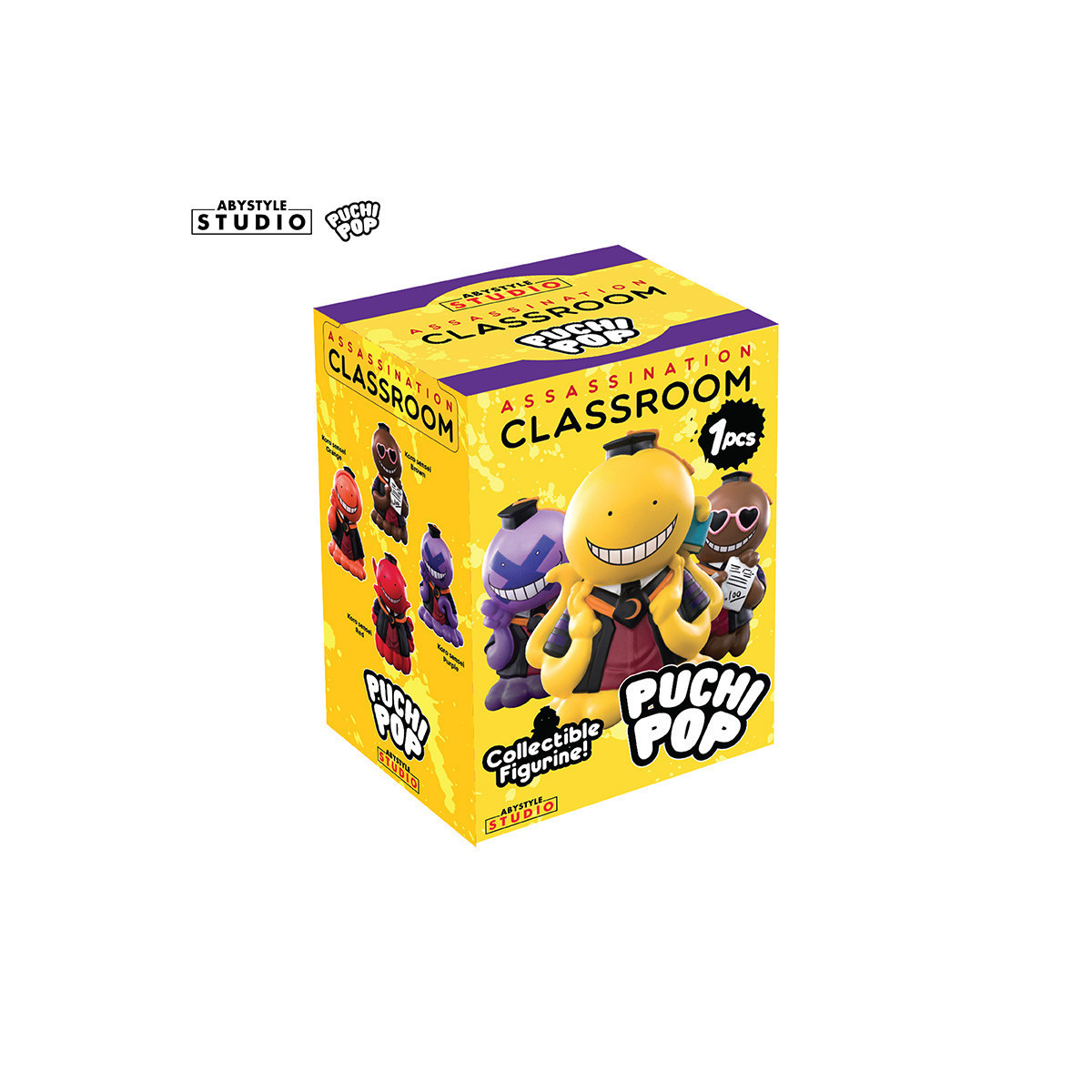 ABYstyle - Assassination Classroom - set of 8 Soft Vinyl Puchipop Koro-sensei figurines