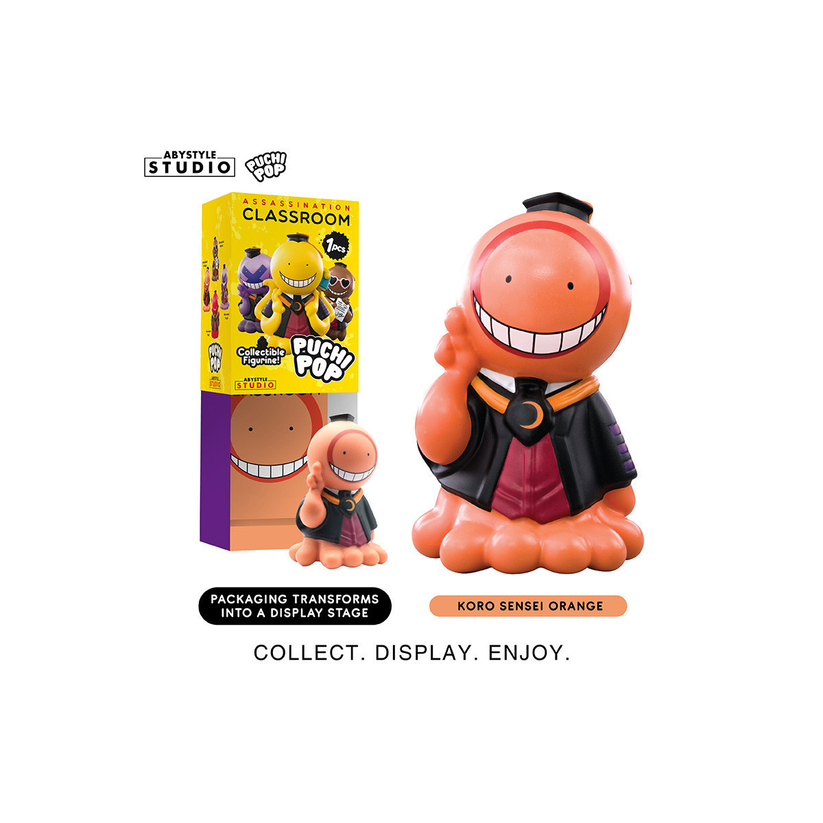 ABYstyle - Assassination Classroom - set of 8 Soft Vinyl Puchipop Koro-sensei figurines