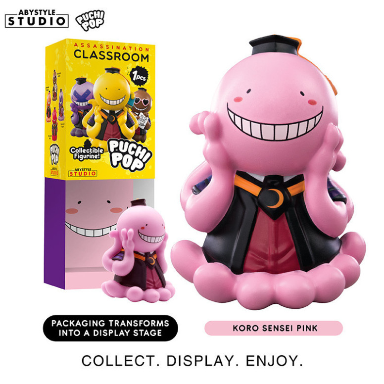 ABYstyle - Assassination Classroom - set of 8 Soft Vinyl Puchipop Koro-sensei figurines