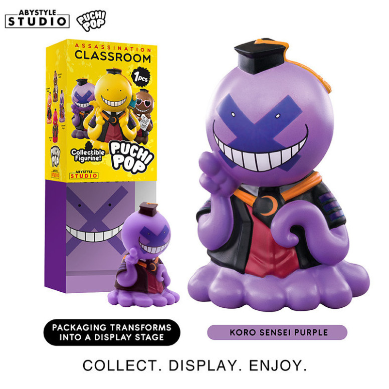 ABYstyle - Assassination Classroom - set of 8 Soft Vinyl Puchipop Koro-sensei figurines
