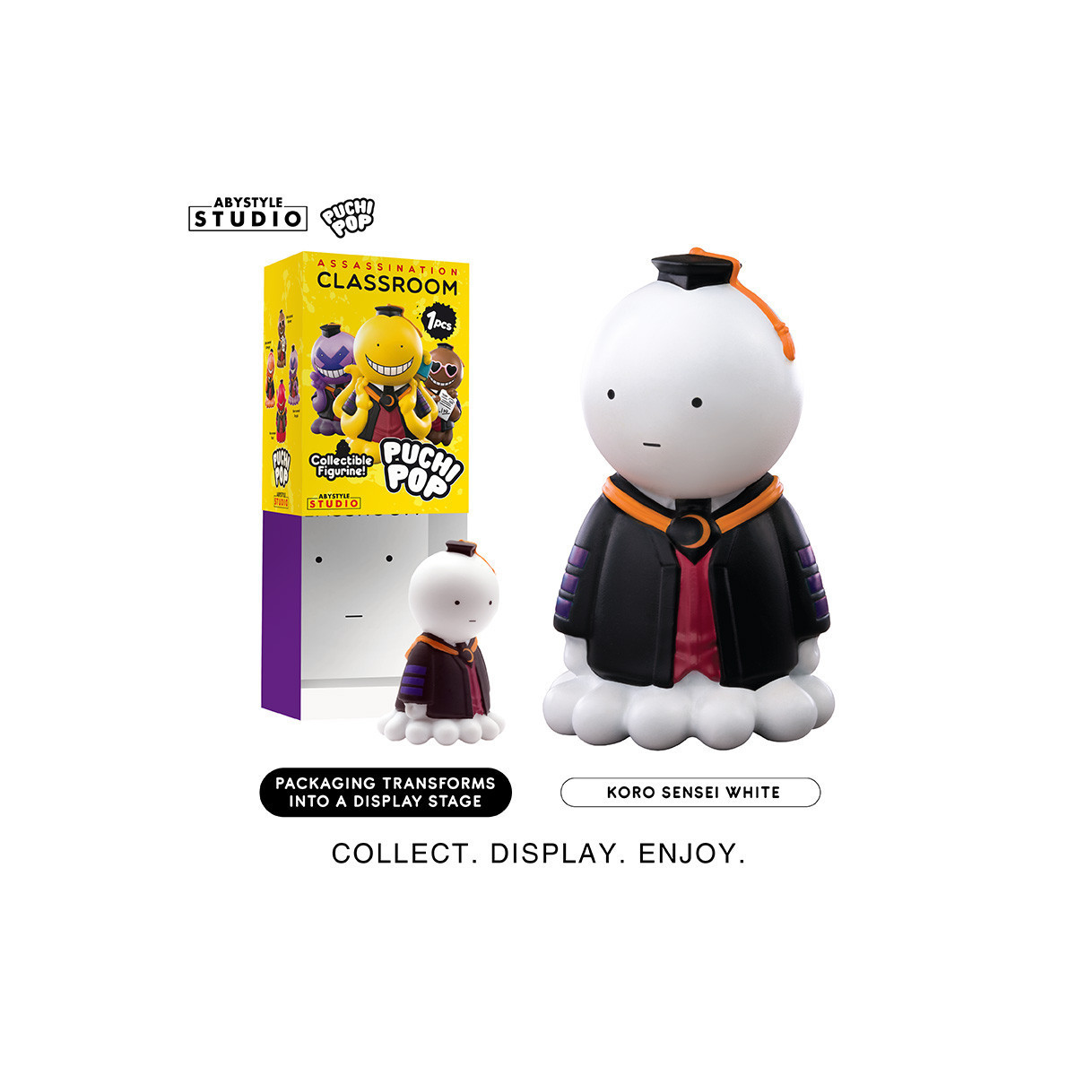 ABYstyle - Assassination Classroom - set of 8 Soft Vinyl Puchipop Koro-sensei figurines