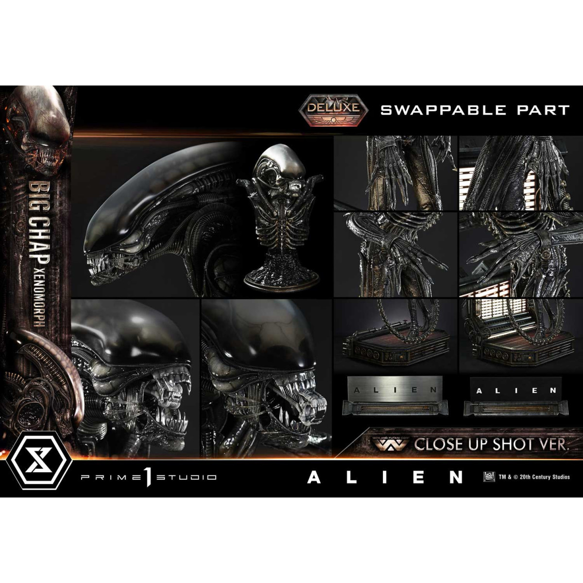 Prime 1 Studio - Big Chap Xenomorph Close Up Shot Ver. DX Bonus Version - Alien (1979) Museum Masterline XL 1/3