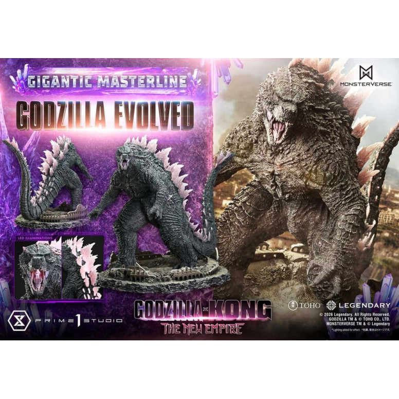 Prime 1 Studio - Godzilla Evolved Bonus Ver. - Godzilla x Kong: The New Empire Gigantic Masterline Series