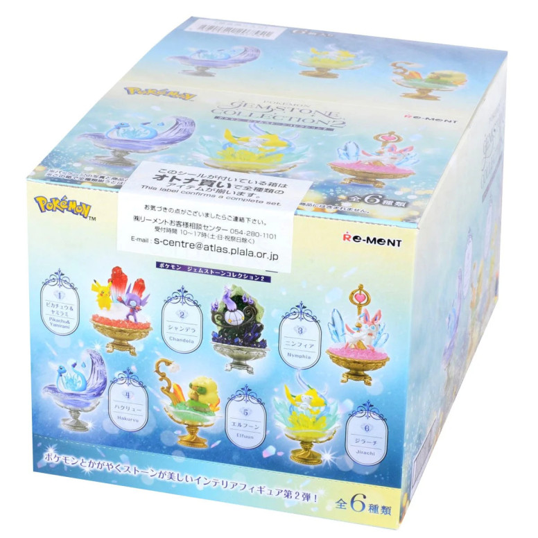 Re-Ment - Pokémon - GEMSTONE COLLECTION 2 set of 6 figures in blind box.