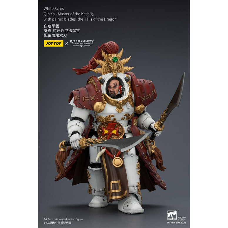 JoyToy Space Marines - White Scars - Qin Xa-Master of the Keshig with paired blades "theTails of the Dragon" 1/18