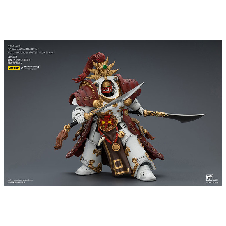 JoyToy Space Marines - White Scars - Qin Xa-Master of the Keshig with paired blades "theTails of the Dragon" 1/18
